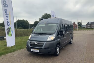 Globecar Buscamper, Citroen Jumper 140 PK, Dwars-bed., Motor-airco, Fiets-biker draaibaar, etc. Km. stand 57.248. Bj. 2013