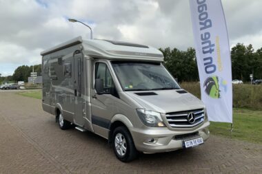 Mercedes Benz Hymer ML 580 AUTOMAAT Jubileum-uitvoering 163 PK, Enkele-bedden, Hydraulische stelpoten, Motor-airco, Vlakke vloer, etc. Bj.2017